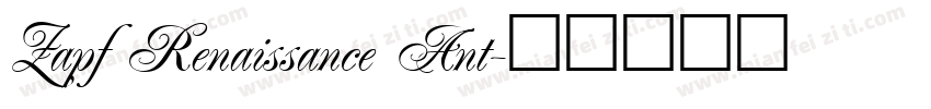 Zapf Renaissance Ant字体转换